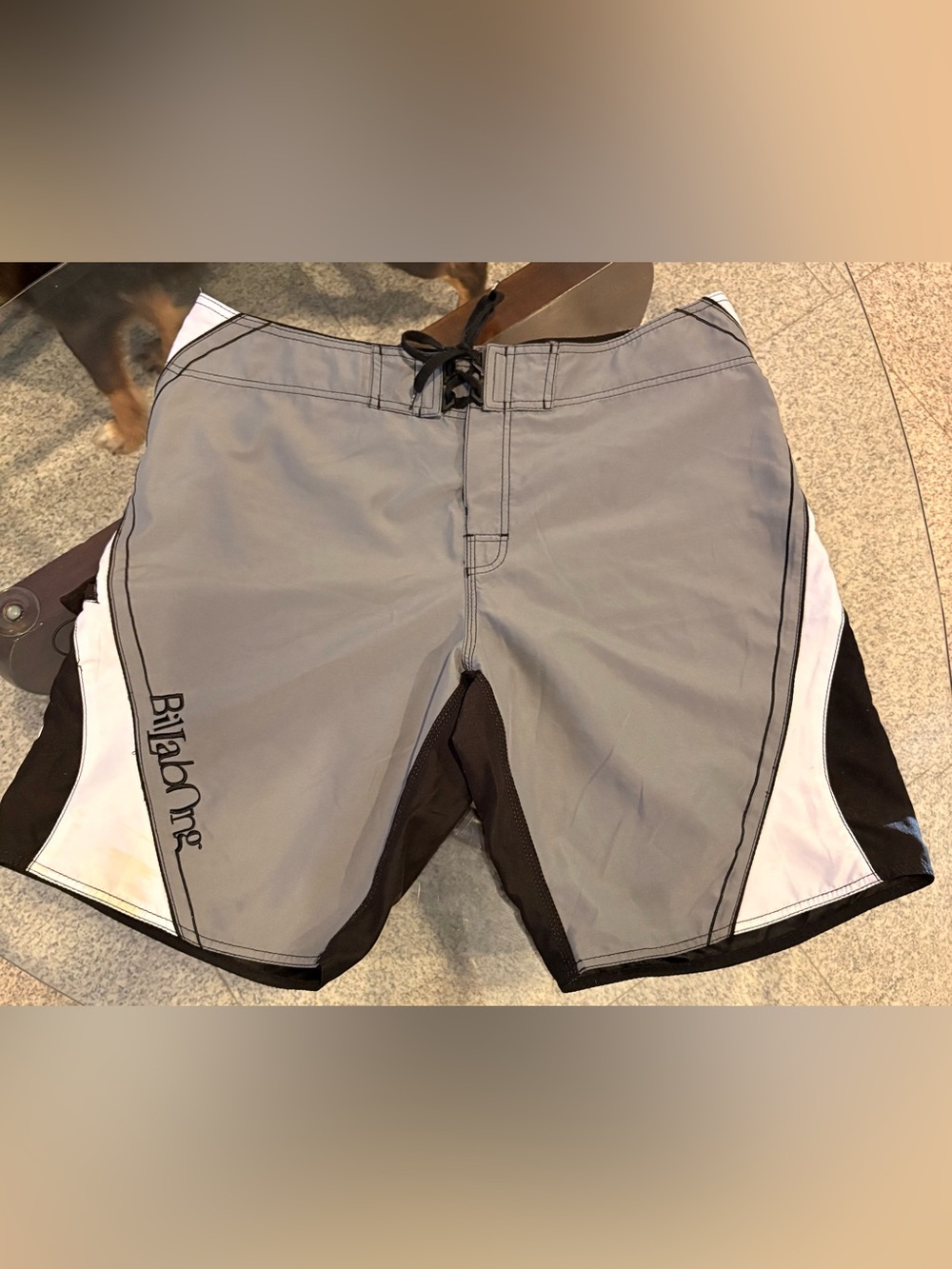 Billabong Gray Black White Surf Boardshorts